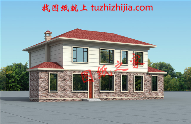 20萬農村二層小洋樓設計圖，帶鍋爐房，漂亮簡單實用