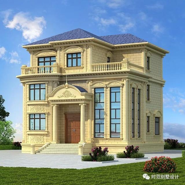 11x12米三層歐式豪華別墅設(shè)計圖，7室3廳，大氣奢華，讓城里人羨慕！