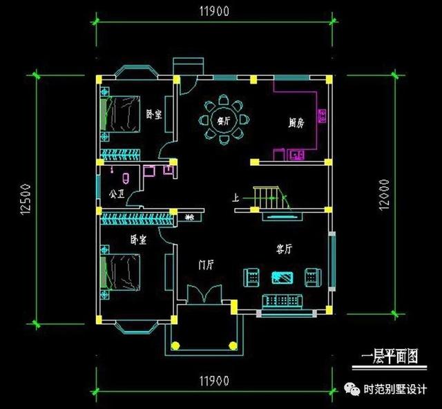 布局實用造價低的三層復式別墅設計，6臥4衛，建一棟肯定超值