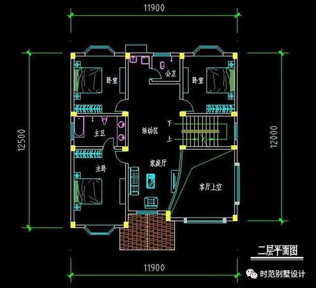 布局實用造價低的三層復式別墅設計，6臥4衛，建一棟肯定超值