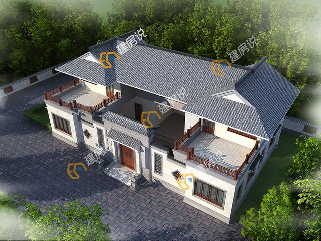 美進你心坎里的中式四合院別墅，這設計真是棒極了