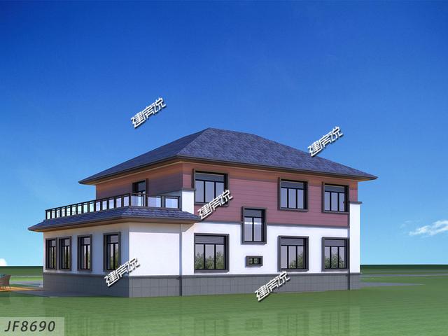 帶烤火房和土灶的二層別墅設計圖，很接地氣，農村人非常喜歡這戶型