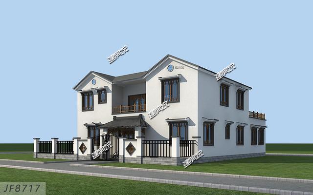 這套二層別墅設(shè)計(jì)，有庭有院還帶車庫，你確定不想要嗎