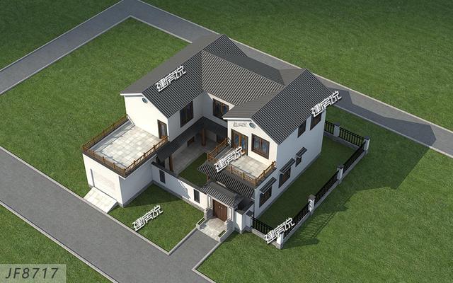 這套二層別墅設(shè)計(jì)，有庭有院還帶車庫，你確定不想要嗎