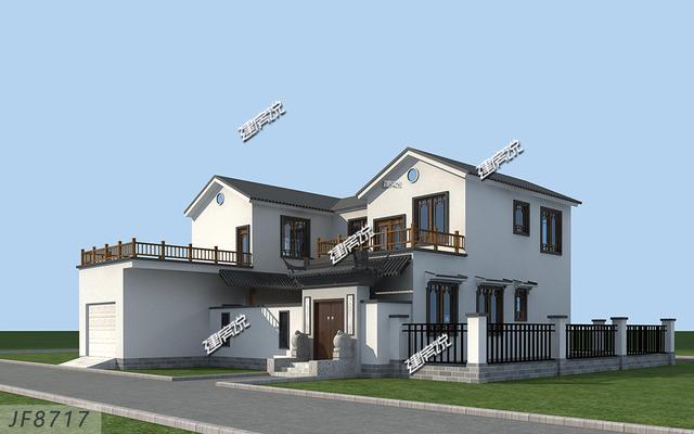 這套二層別墅設(shè)計(jì)，有庭有院還帶車庫，你確定不想要嗎