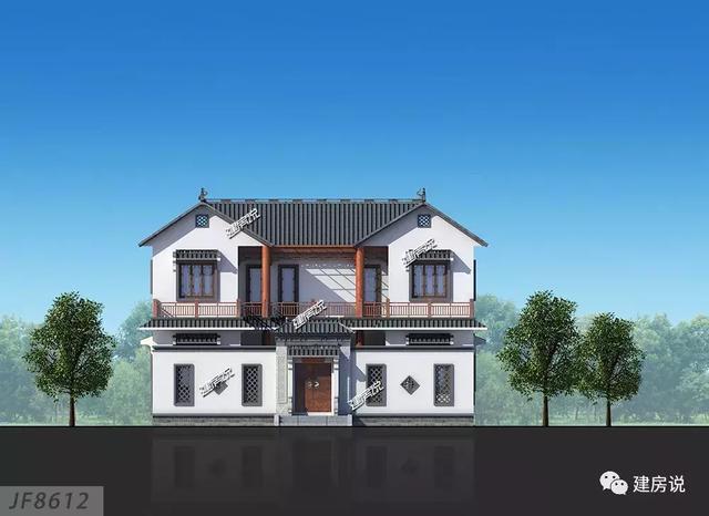 家里宅基地面積大，就蓋一棟四合院別墅，住得舒適又有面子