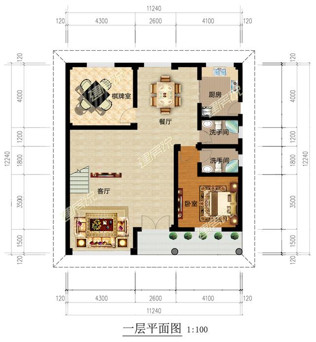 農村自建三層別墅，帶落地窗，盡顯富貴氣派