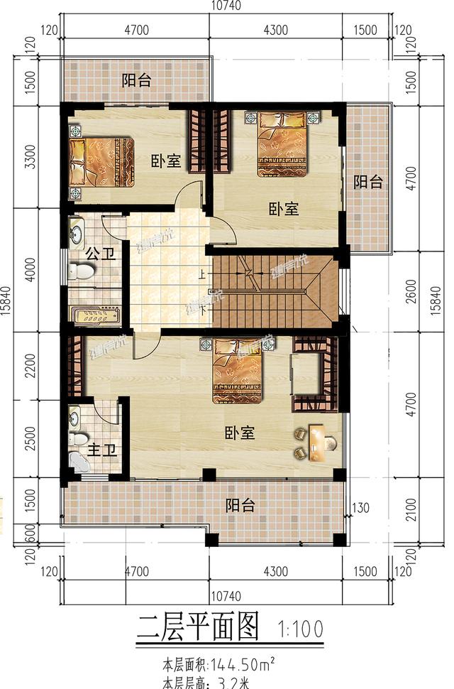 時尚現代的三層自建別墅，建起來絕對是村里最優秀的！