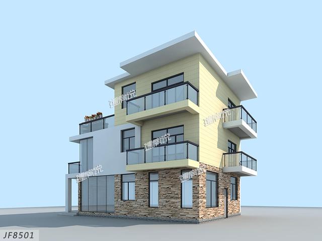 時尚現代的三層自建別墅，建起來絕對是村里最優秀的！