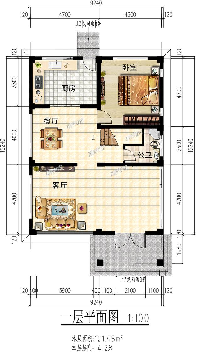 時尚現代的三層自建別墅，建起來絕對是村里最優秀的！