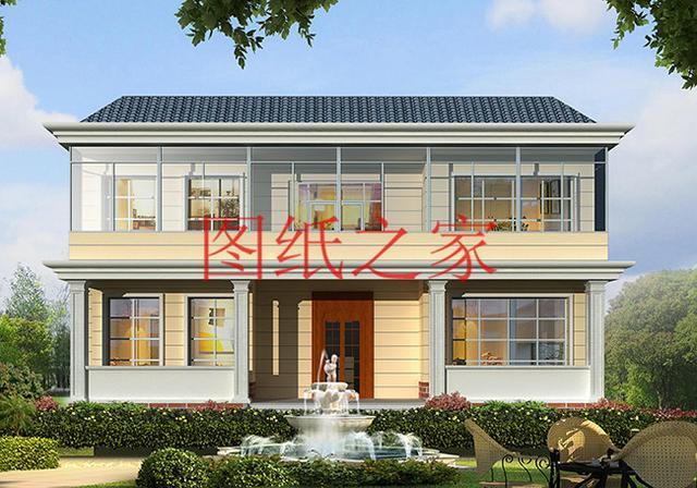 140平二層別墅，開間14米進深10米左右，四面通透、好看又實用！