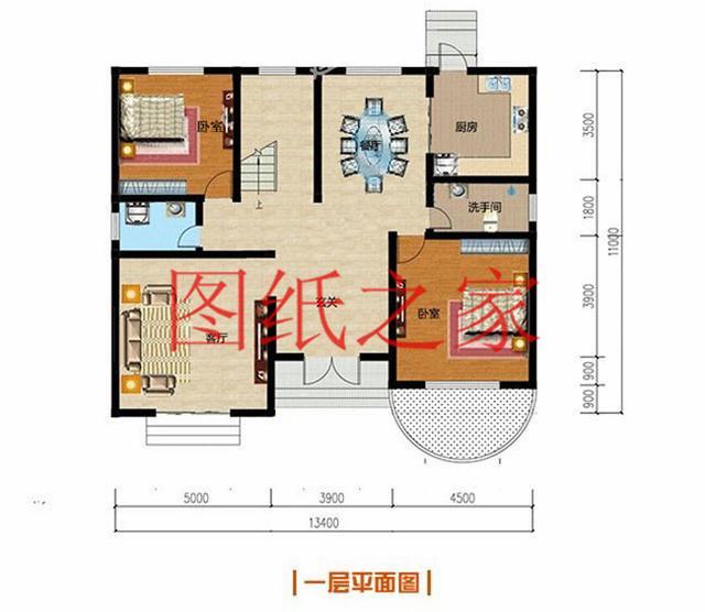 13X11米二層別墅，占地140平米造價只要25萬，非常美觀實用！