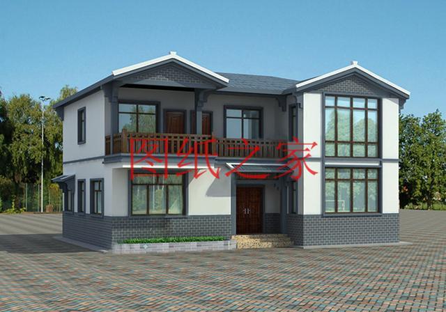 13X11米二層別墅，占地140平米造價只要25萬，非常美觀實用！