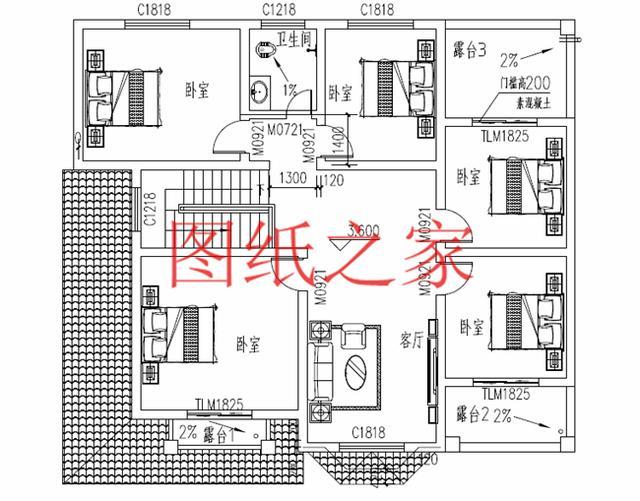 13X11米二層別墅，占地140平米造價只要25萬，非常美觀實用！