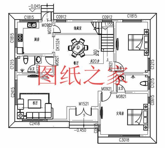13X11米二層別墅，占地140平米造價只要25萬，非常美觀實用！