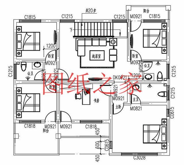 13X11米二層別墅，占地140平米造價只要25萬，非常美觀實用！