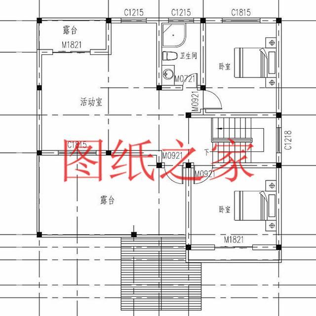 12X14米、14X12米兩種尺寸的三層別墅，適合人口較多的家庭修建！
