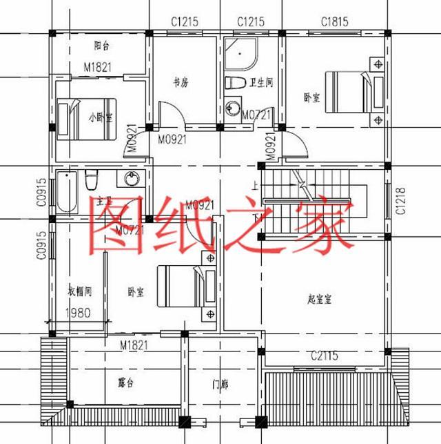 12X14米、14X12米兩種尺寸的三層別墅，適合人口較多的家庭修建！