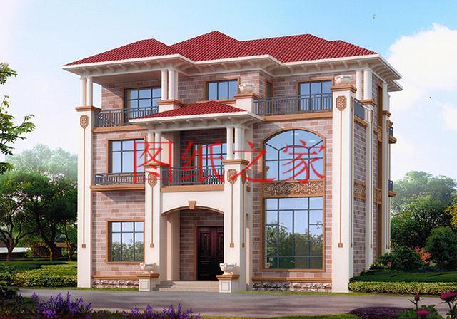 12X14米、14X12米兩種尺寸的三層別墅，適合人口較多的家庭修建！