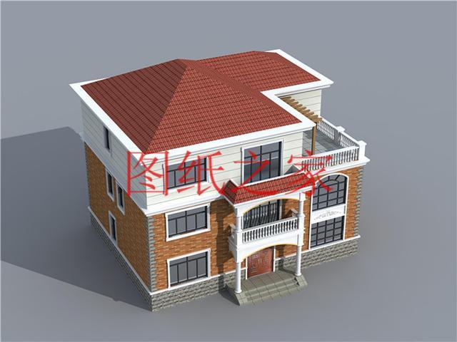 12X14米、14X12米兩種尺寸的三層別墅，適合人口較多的家庭修建！