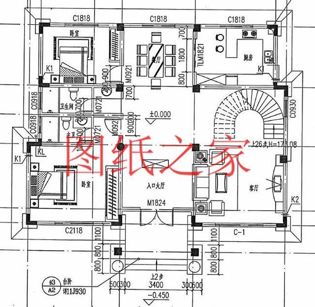 12X14米、14X12米兩種尺寸的三層別墅，適合人口較多的家庭修建！