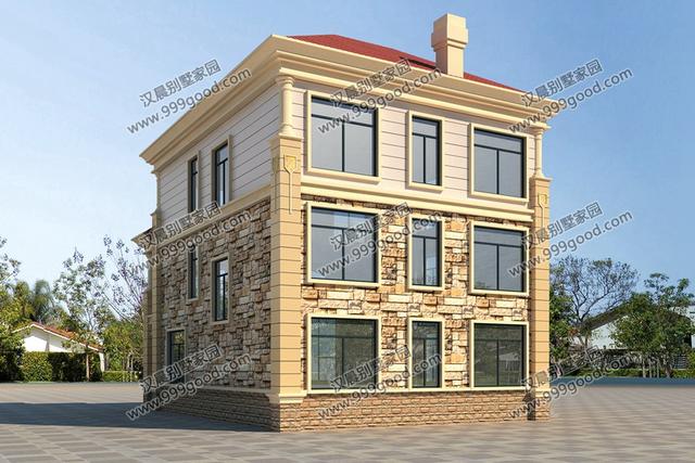 開間不到9米的農村三層別墅設計，占地100平米造價只要30萬！