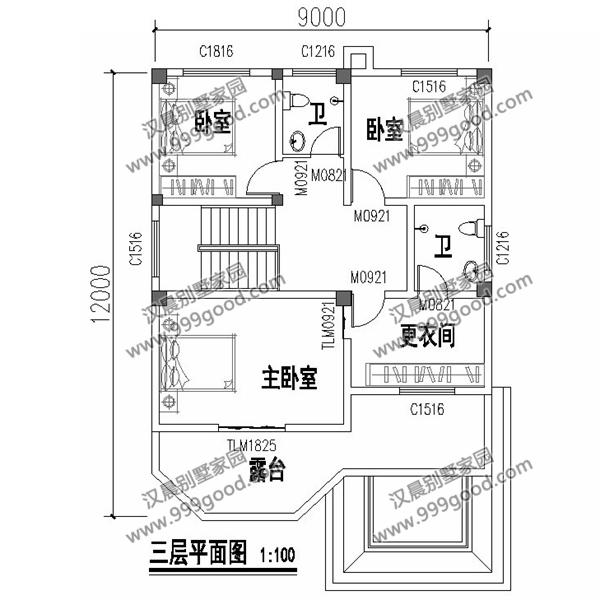 開間不到9米的農村三層別墅設計，占地100平米造價只要30萬！