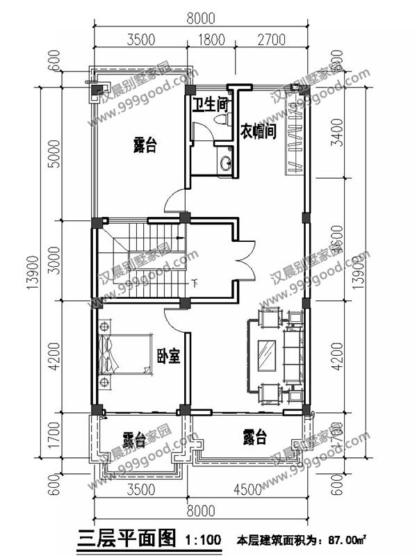 開間不到9米的農村三層別墅設計，占地100平米造價只要30萬！