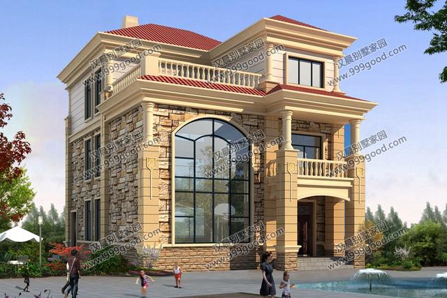 開間不到9米的農村三層別墅設計，占地100平米造價只要30萬！