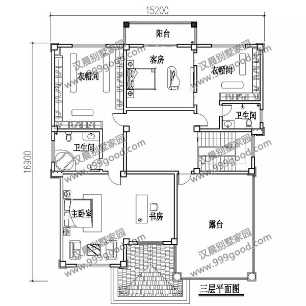 非常經典的三層別墅設計圖紙，美觀大氣，看一眼都想蓋！