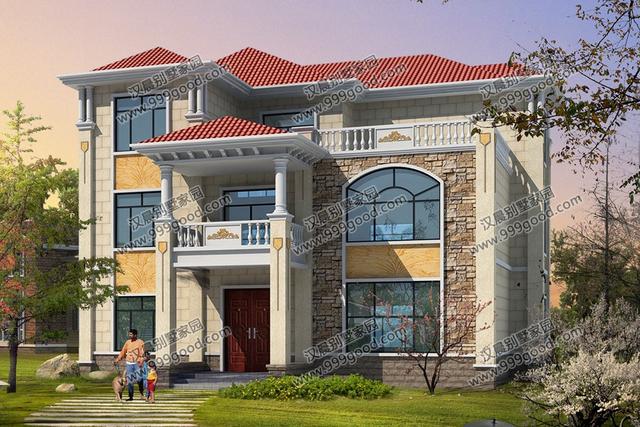 非常經典的三層別墅設計圖紙，美觀大氣，看一眼都想蓋！