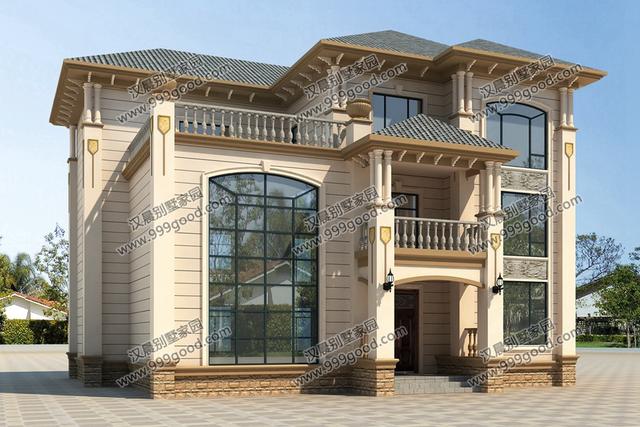 非常經典的三層別墅設計圖紙，美觀大氣，看一眼都想蓋！