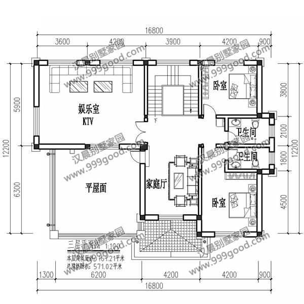 非常經典的三層別墅設計圖紙，美觀大氣，看一眼都想蓋！
