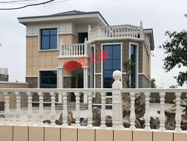 二層復式小別墅設計圖，樓中樓結構，外觀漂亮，簡單