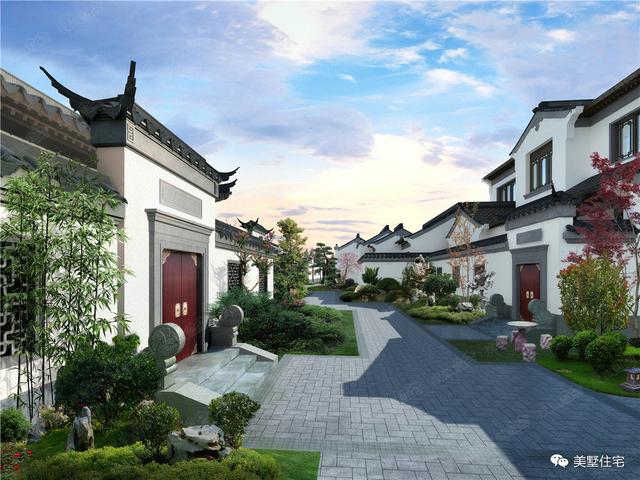 30款中式風格別墅效果圖，一二三層都有，像世外桃源一樣漂亮