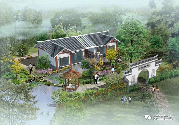 30款中式風格別墅效果圖，一二三層都有，像世外桃源一樣漂亮