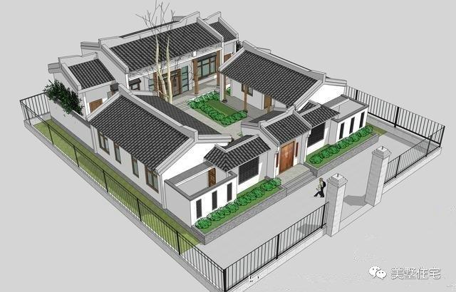 30款中式風格別墅效果圖，一二三層都有，像世外桃源一樣漂亮