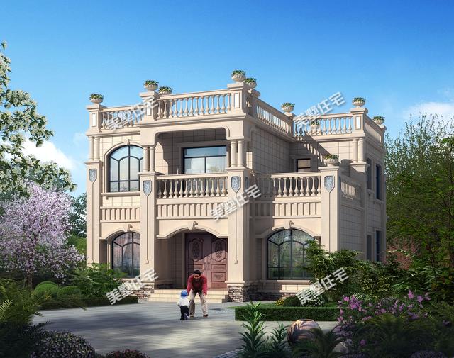 農村自建二層小別墅，帶豪華露臺20多萬就能建成，精致又漂亮！