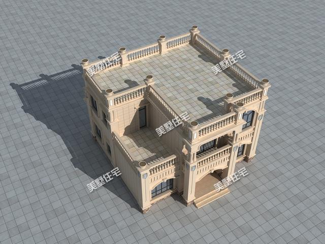 農村自建二層小別墅，帶豪華露臺20多萬就能建成，精致又漂亮！