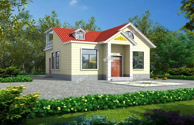 農(nóng)村自建一層半小別墅，造價(jià)17萬(wàn)5間臥室大露臺(tái)，性?xún)r(jià)比超高