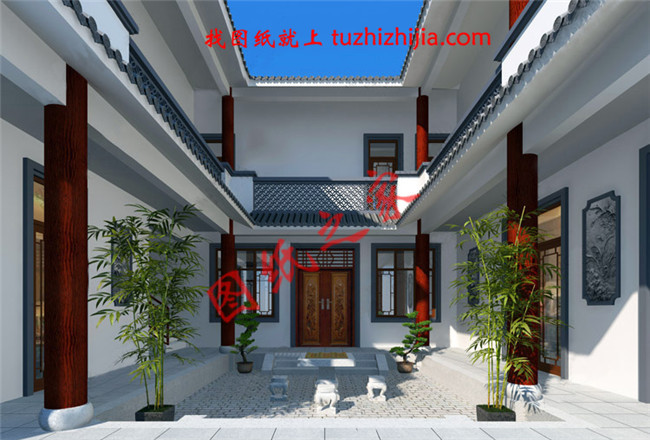 農(nóng)村簡(jiǎn)約小四合院圖片，書(shū)香古典更能贏得大家的心！