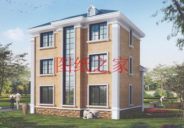 12x10米歐式三層別墅，生活和娛樂兼顧，非常簡(jiǎn)潔實(shí)用！