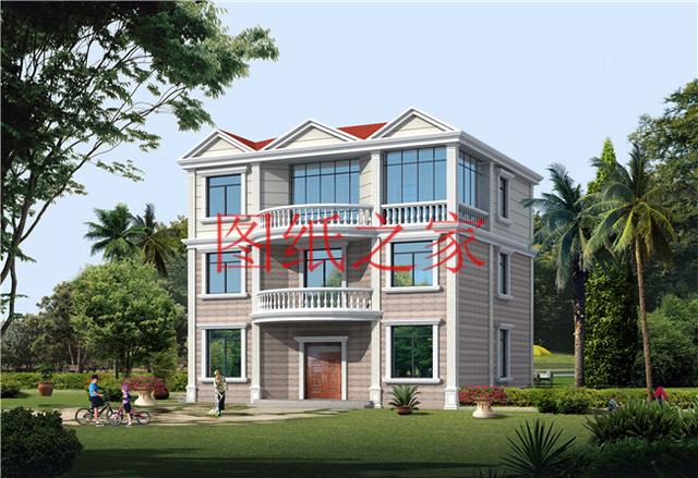 12x10米歐式三層別墅，生活和娛樂兼顧，非常簡(jiǎn)潔實(shí)用！