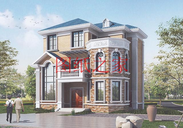 12x10米歐式三層別墅，生活和娛樂兼顧，非常簡(jiǎn)潔實(shí)用！