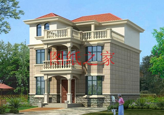 12x10米歐式三層別墅，生活和娛樂兼顧，非常簡(jiǎn)潔實(shí)用！