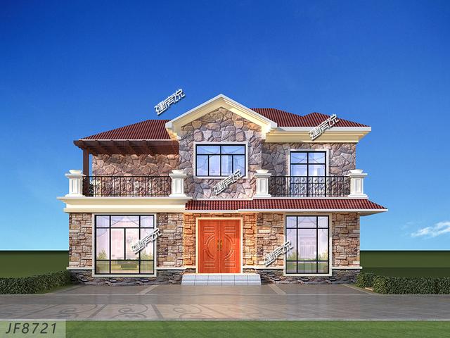 這么漂亮的二層別墅，造價只要二三十萬，實在是太劃算了！