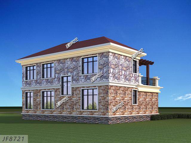 這么漂亮的二層別墅，造價只要二三十萬，實在是太劃算了！