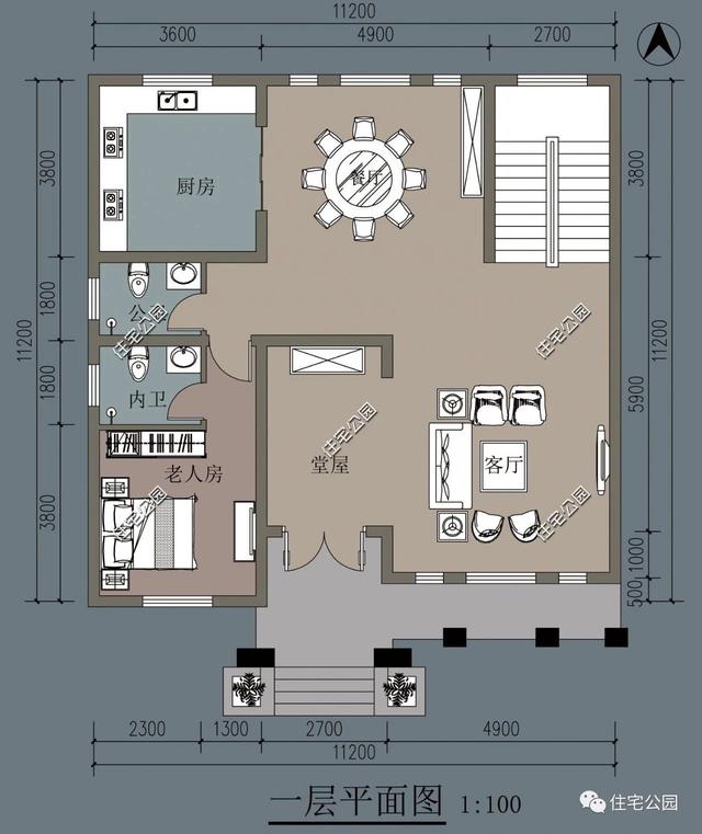 家有120平宅基地，可以修建這棟古典風情別墅，和人人不雷同！