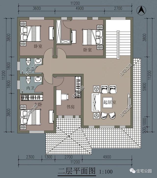家有120平宅基地，可以修建這棟古典風情別墅，和人人不雷同！