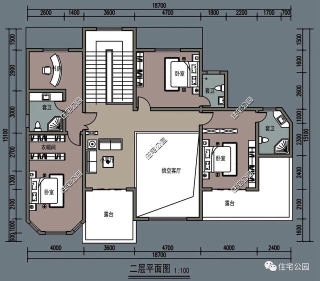 歐式兩層農(nóng)村別墅設(shè)計(jì)圖，11×12米還帶挑空客廳、半獨(dú)立式廚房，縱享美好生活